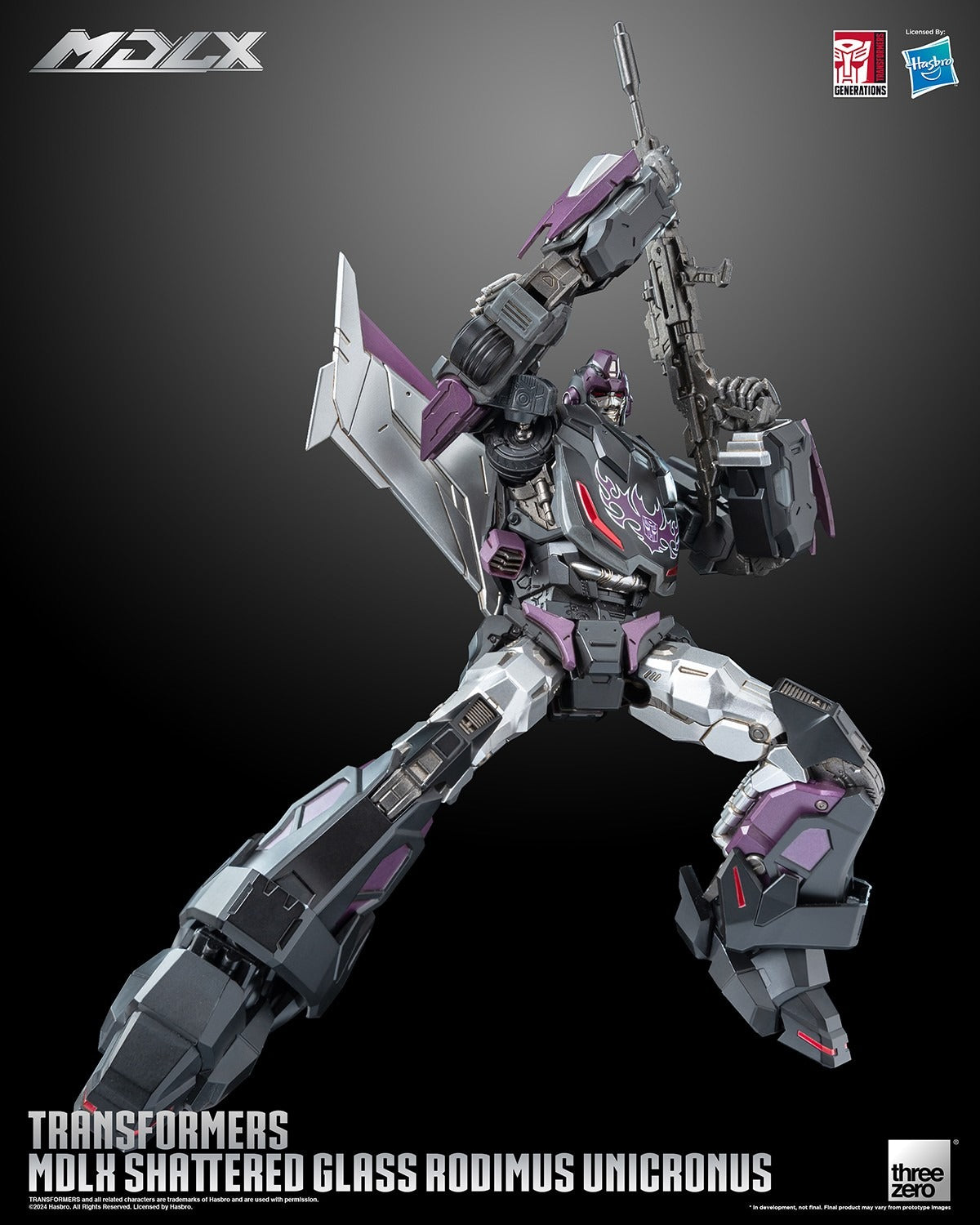ThreeZero Transformers Shattered Glass Rodimus Unicronus MDLX Action Figure product image 10, provided for visual reference