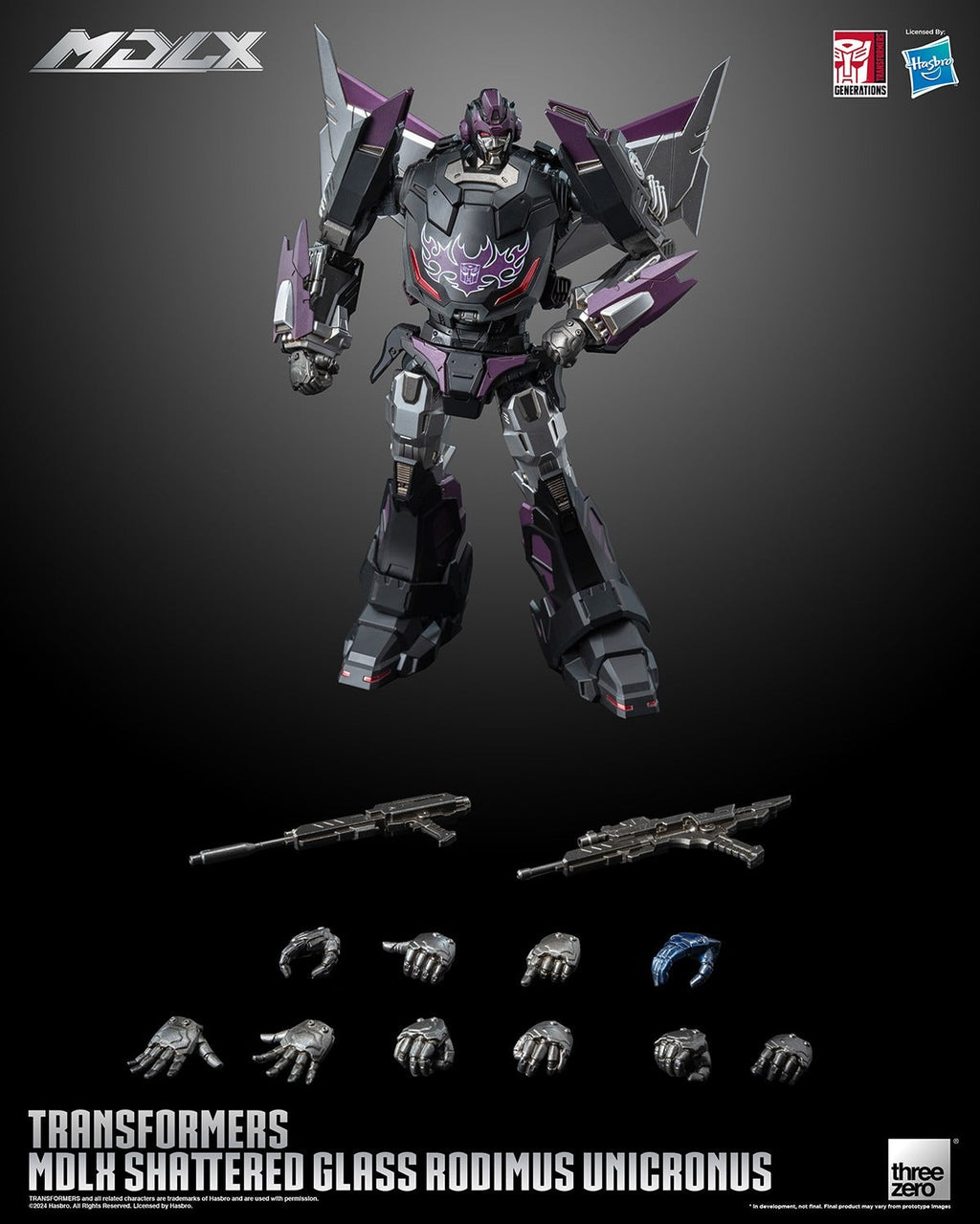 ThreeZero Transformers Shattered Glass Rodimus Unicronus MDLX Action Figure product image 2, provided for visual reference