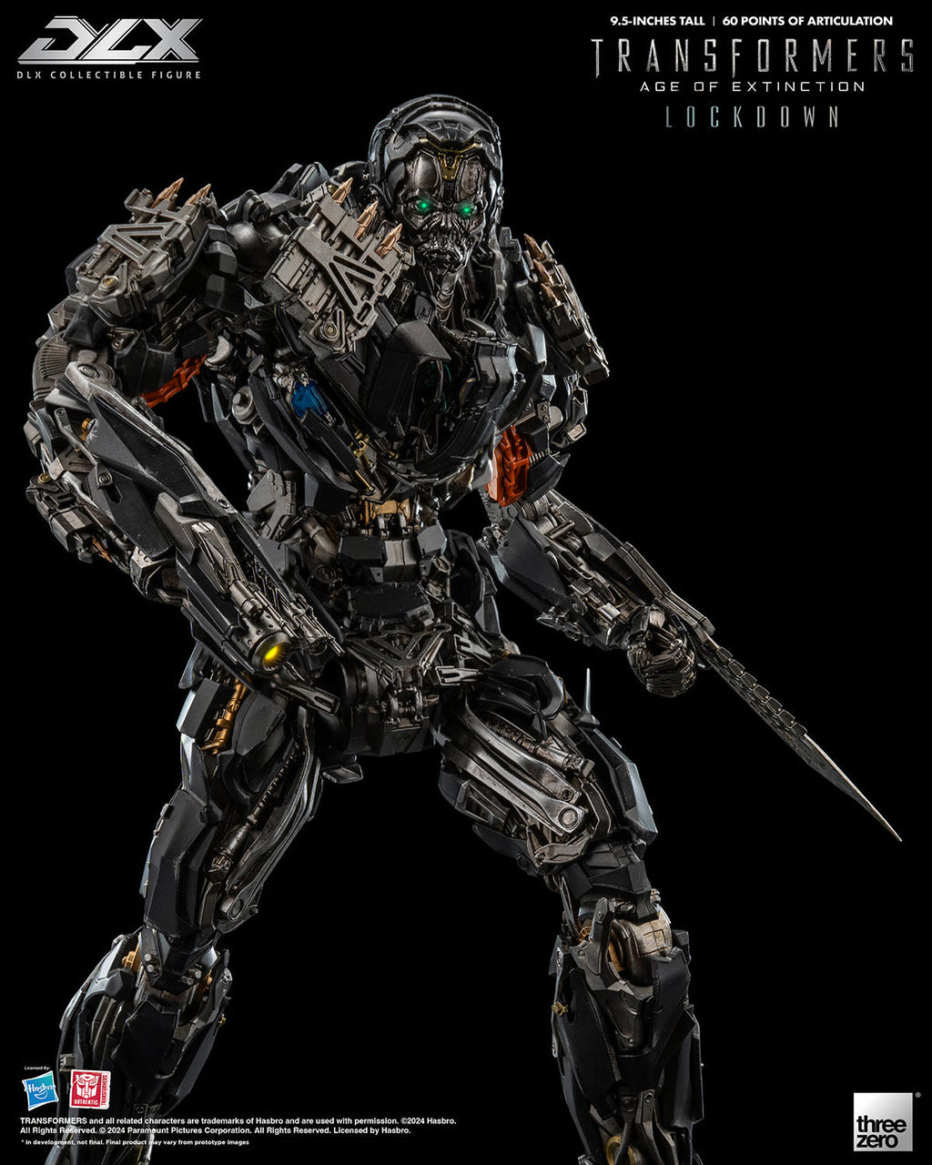 ThreeZero DLX Transformers: Age of Extinction Lockdown Action Figure product image 6, provided for visual reference and