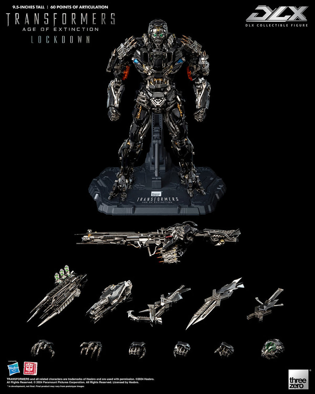 ThreeZero DLX Transformers: Age of Extinction Lockdown Action Figure product image 15, provided for visual reference and