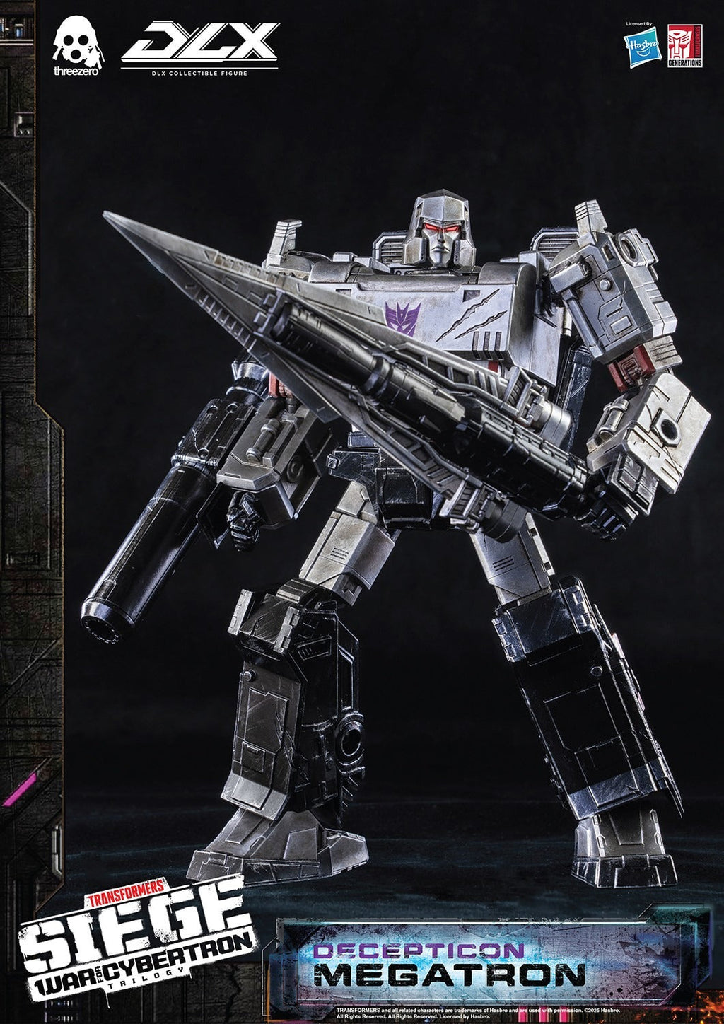 ThreeZero Transformers War for Cybertron Trilogy Megatron DLX Scale Figure product image 12, provided for visual reference