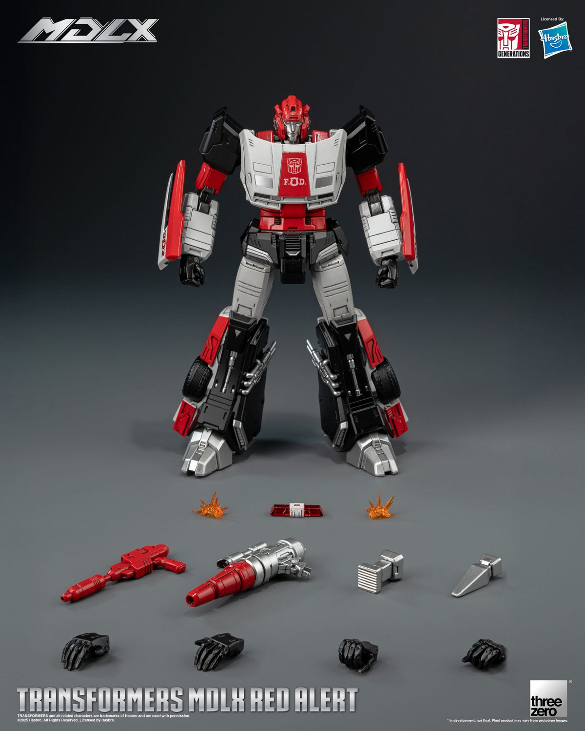 ThreeZero Transformers Red Alert MDLX Action Figure product image 1, provided for visual reference and product detail review