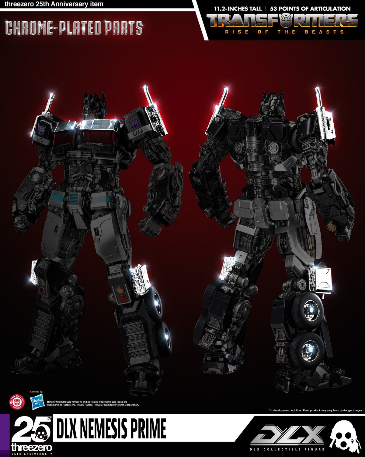 ThreeZero Transformers: Rise of the Beasts Nemesis Prime DLX Action Figure product image 13, provided for visual reference