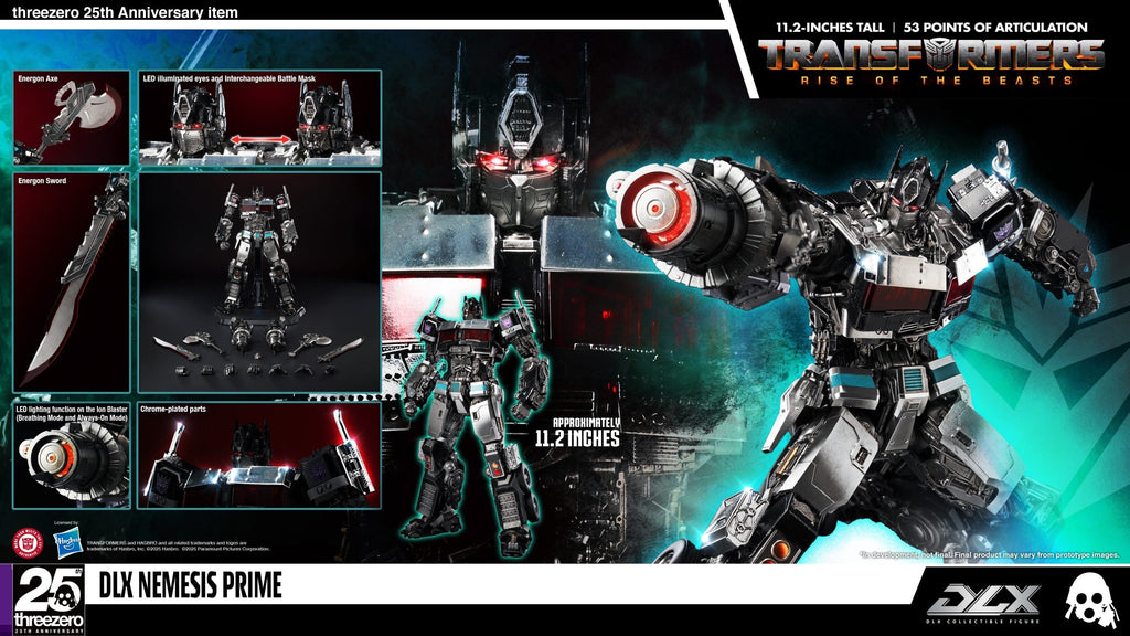 ThreeZero Transformers: Rise of the Beasts Nemesis Prime DLX Action Figure product image 2, provided for visual reference