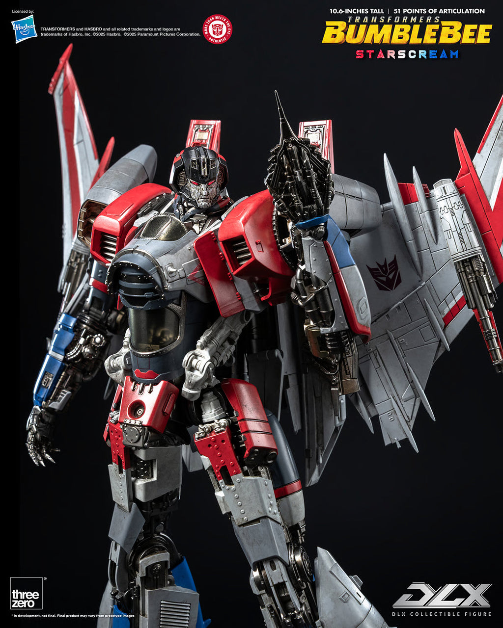 ThreeZero Transformers Bumblebee Movie Starscream DLX Scale Figure product image 12, provided for visual reference and