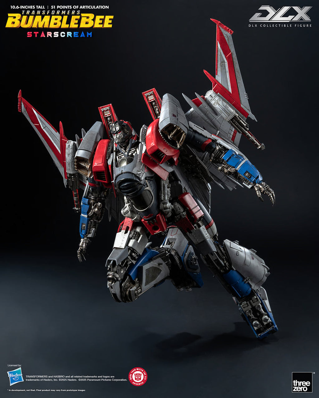 ThreeZero Transformers Bumblebee Movie Starscream DLX Scale Figure product image 11, provided for visual reference and