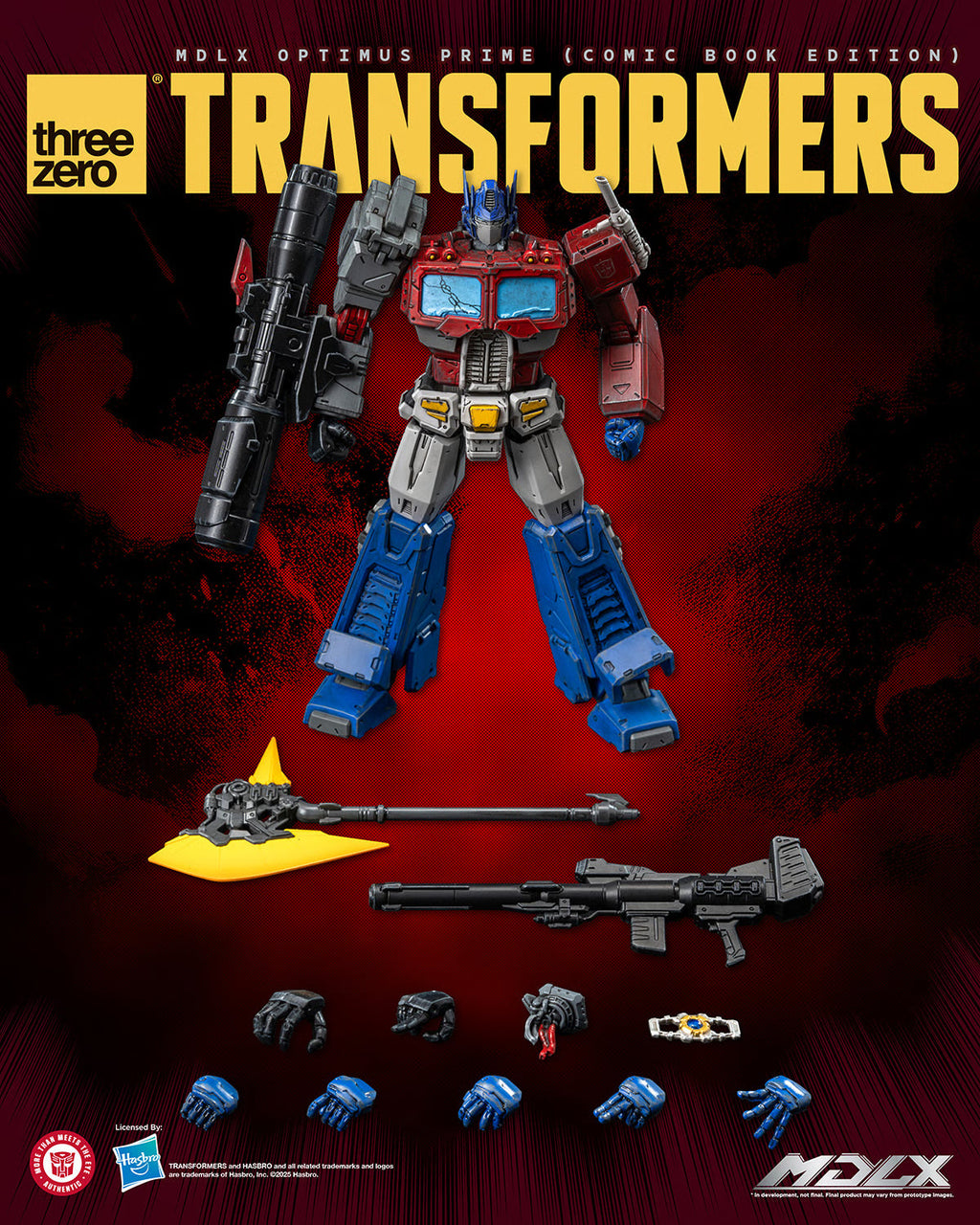 ThreeZero MDLX Transformers Optimus Prime (Comic Book Edition) Action Figure product image 10, provided for visual reference
