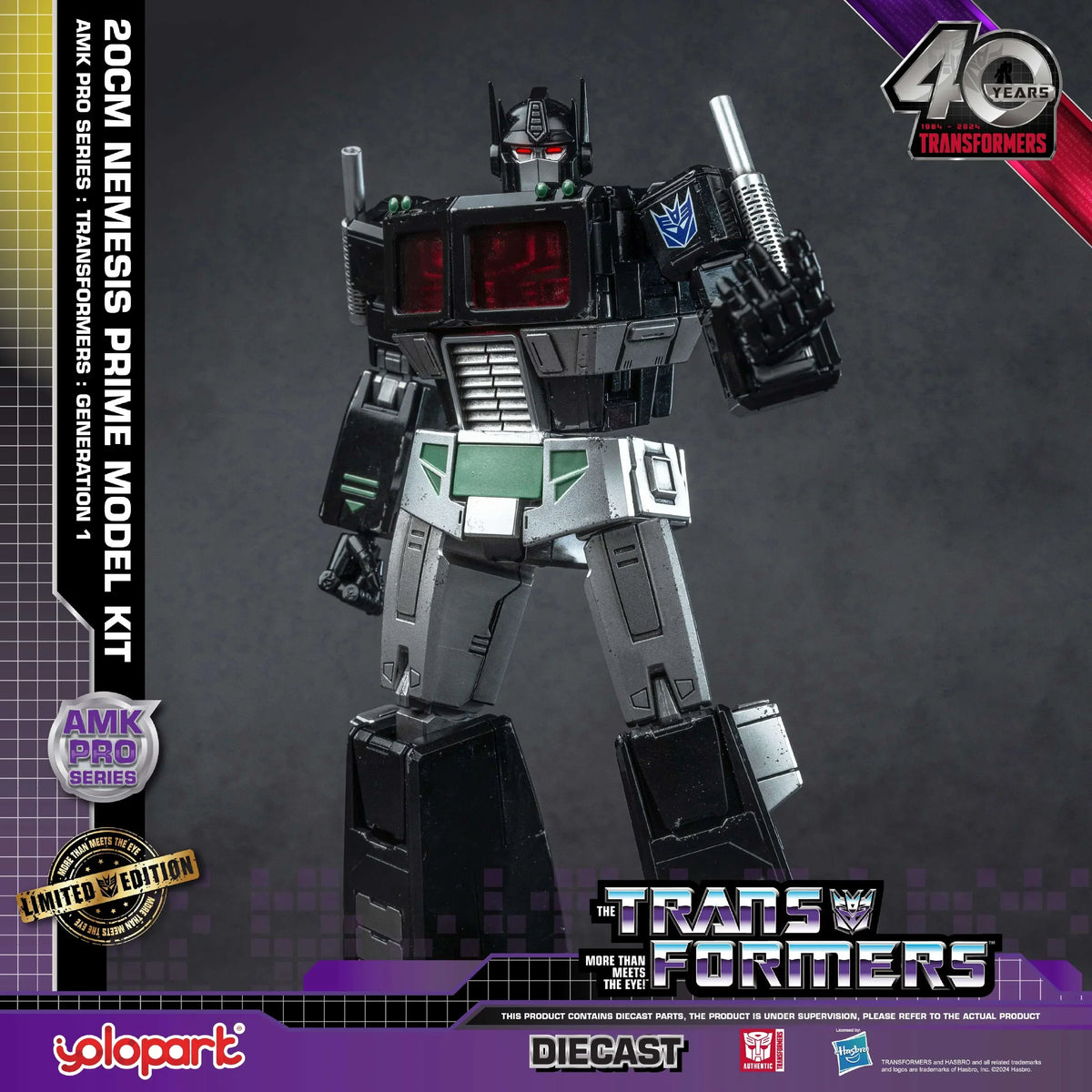 Yolopark Transformers AMK Pro Series Nemesis Prime Model Kit product image 7, provided for visual reference and product