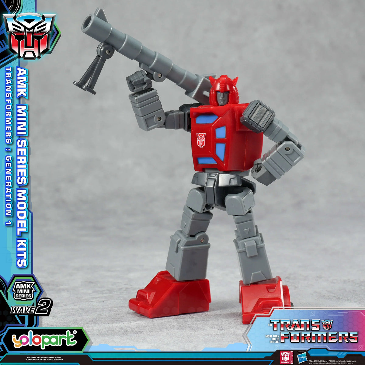 Yolopark Transformers AMK Mini Series Wave 2 G1 Cliffjumper Model Kit product image 4, provided for visual reference and