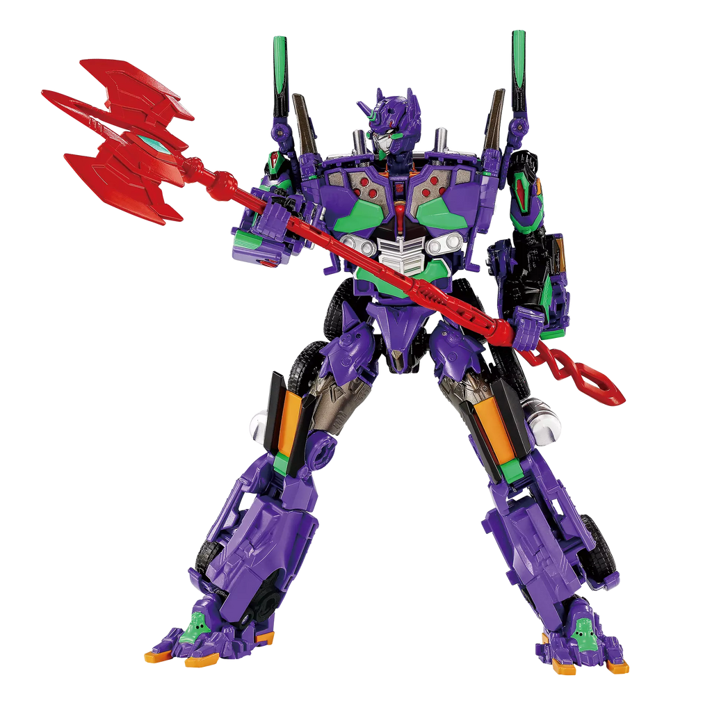 Takara Tomy Transformers x Evangelion Synergenex Series Evangelion Prime Unit-01 Action Figure product image 5, provided for