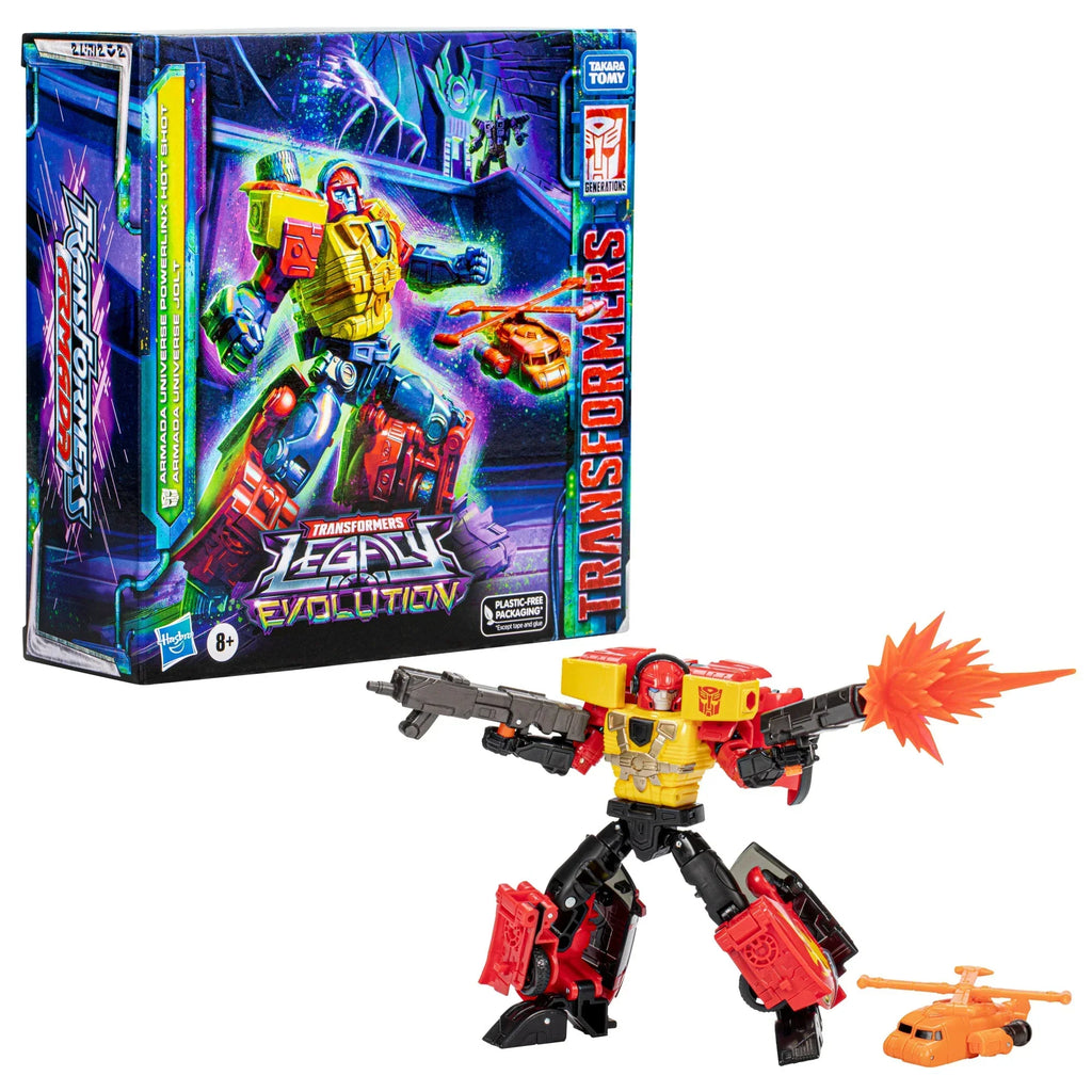 Transformers Generations Legacy Evolution Armada Universe Powerlinx Hot Shot and Jolt SDCC Exclusive Action Figure product