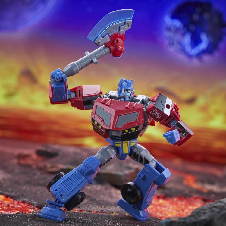Transformers Generations Legacy United Voyager Class Animated Universe Optimus Prime Action Figure product image 3, provided