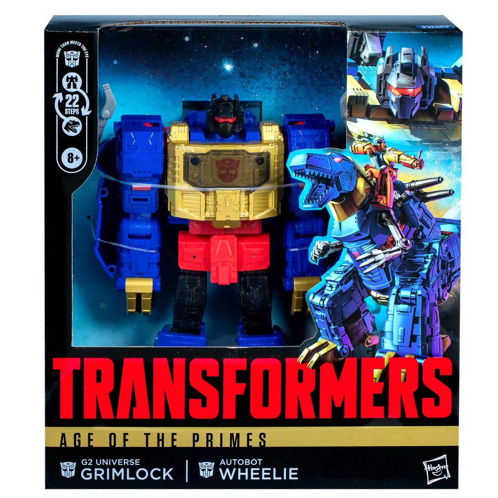 Transformers Age of the Primes Leader Class G2 Grimlock and Wheelie Action Figure product image 3, provided for visual