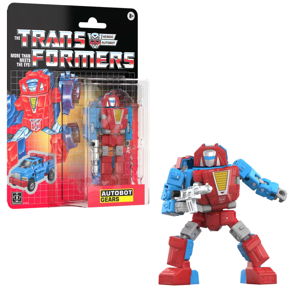 Transformers G1 Retro Carded Autobot Gears Action Figure product image 2, provided for visual reference and product detail