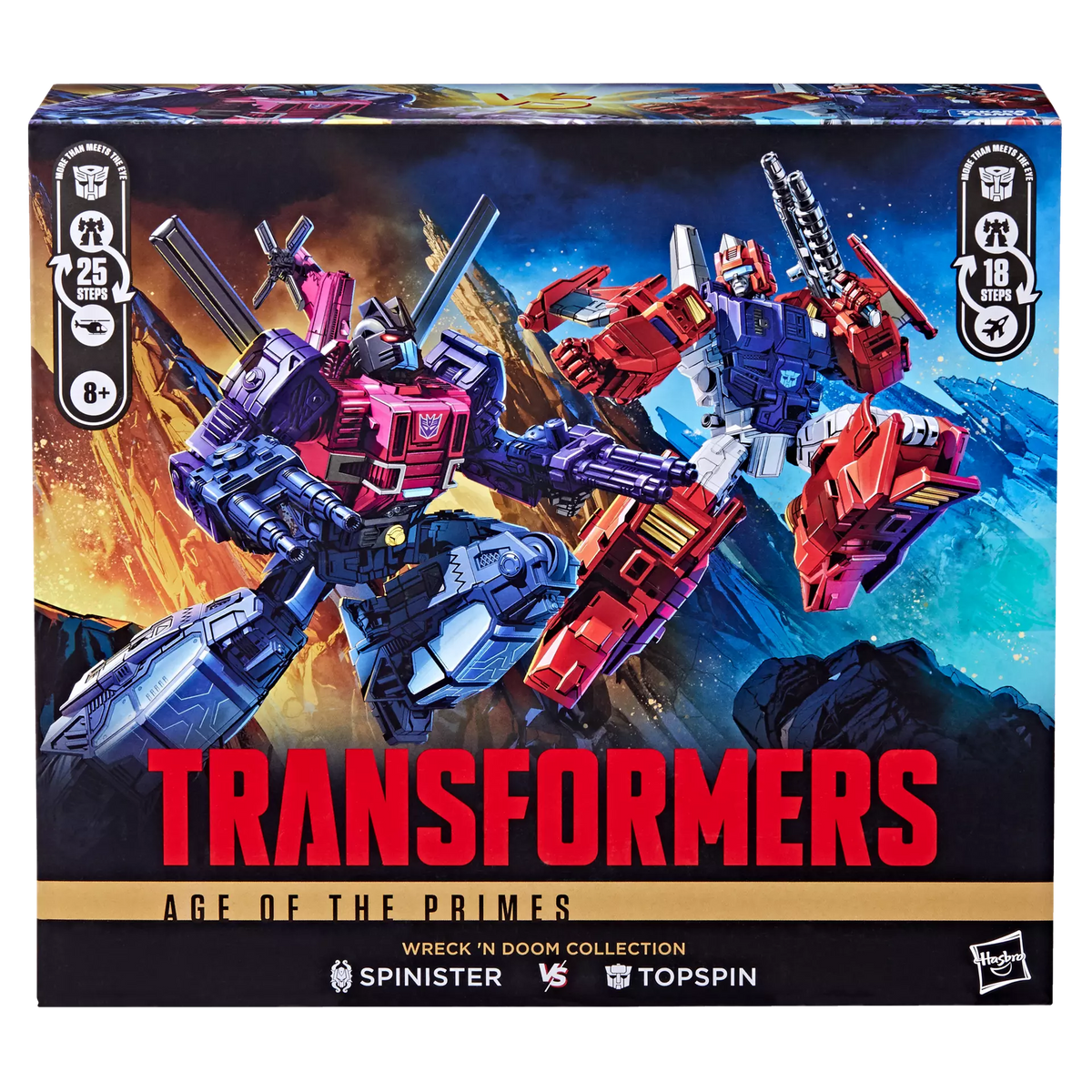 Transformers Age of the Primes Wreck 'N Doom Spinister and Topspin 2-Pack Action Figure product image 3, provided for visual