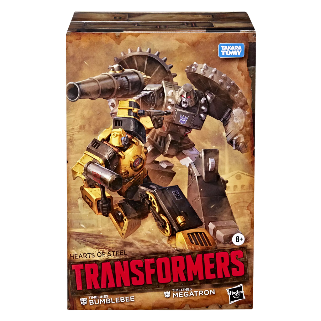 Transformers Hearts of Steel Timelines Comic Edition Megatron and Timelines Bumblebee Action Figure Exclusive product image