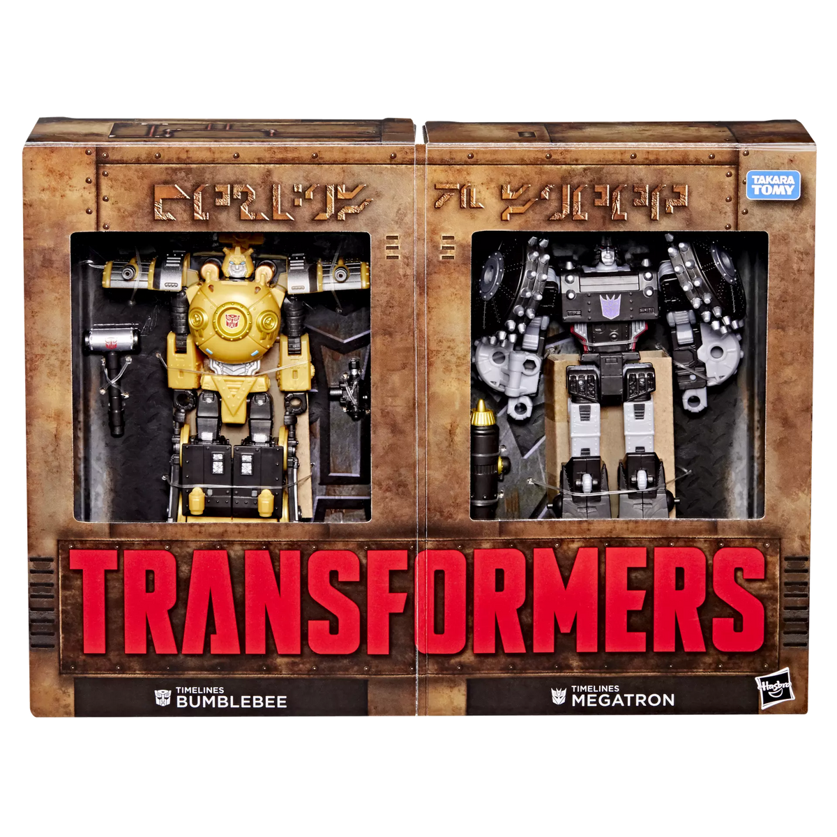 Transformers Hearts of Steel Timelines Comic Edition Megatron and Timelines Bumblebee Action Figure Exclusive product image