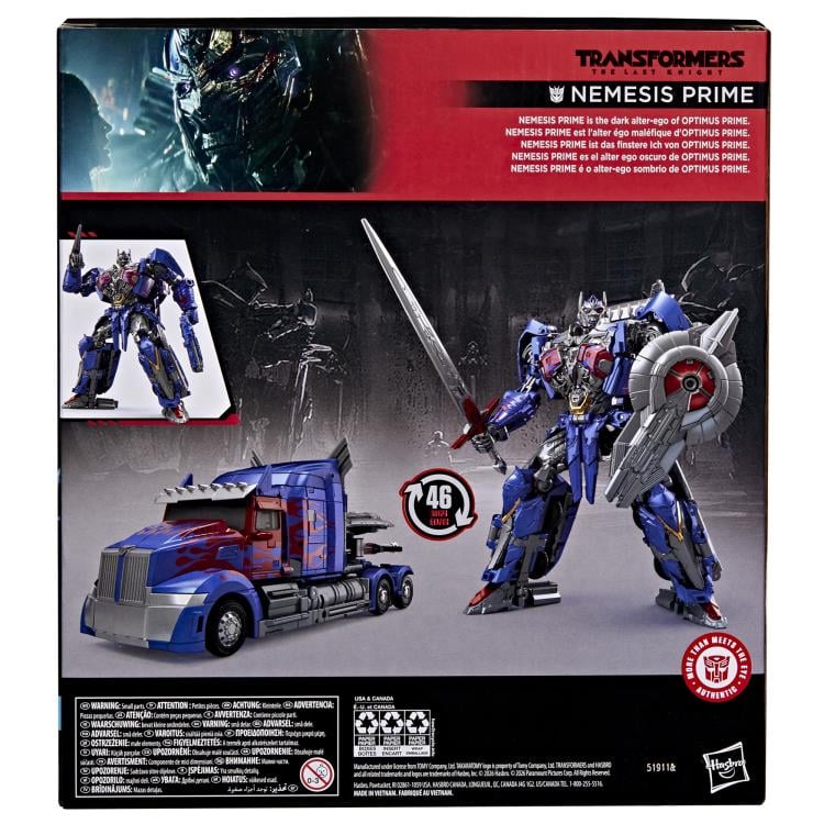 Transformers Studio Series The Last Knight Nemesis Prime Action Figure product image 5, provided for visual reference and