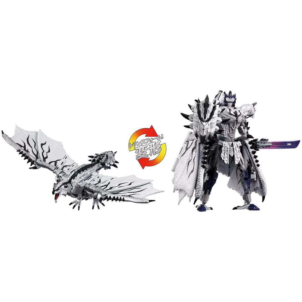 Transformers Synergenex Silver Rathalos Prime Monster Hunter Action Figure product image 1, provided for visual reference