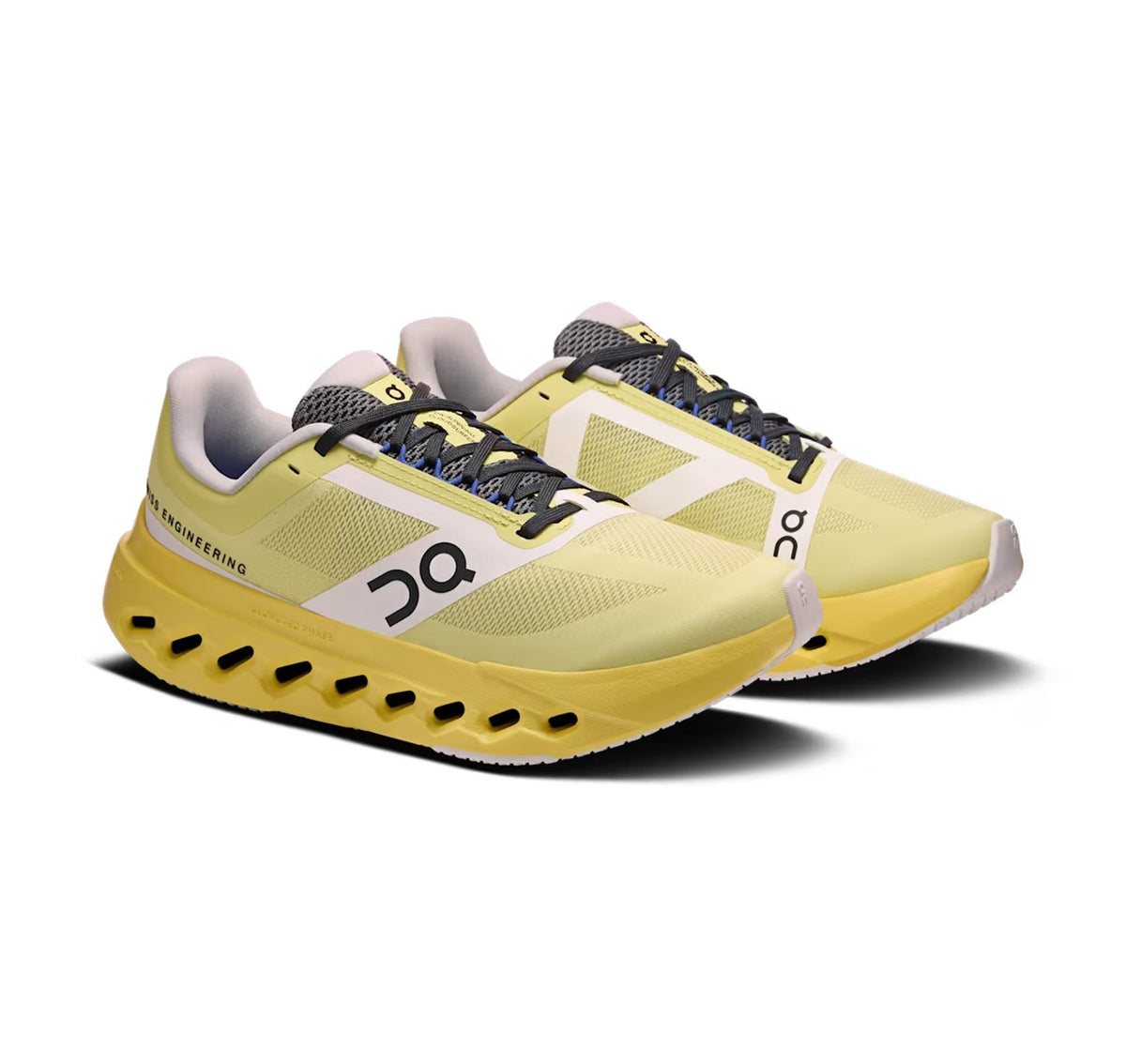 On Women Cloudsurfer Next Z5 Limelight/White Running Shoes product image 2, provided for visual reference and product detail