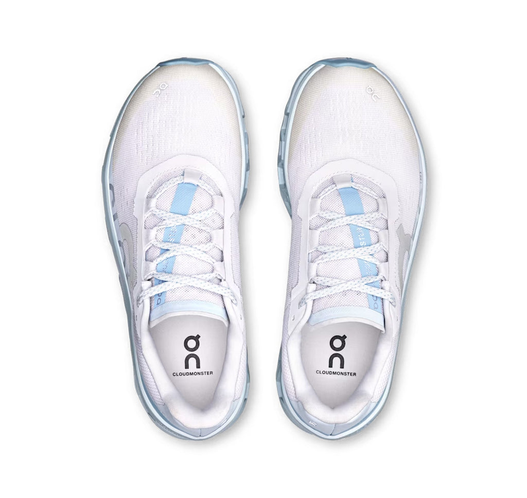 On Women Cloudmonster Frost/Wash Running Shoes product image 3, provided for visual reference and product detail review