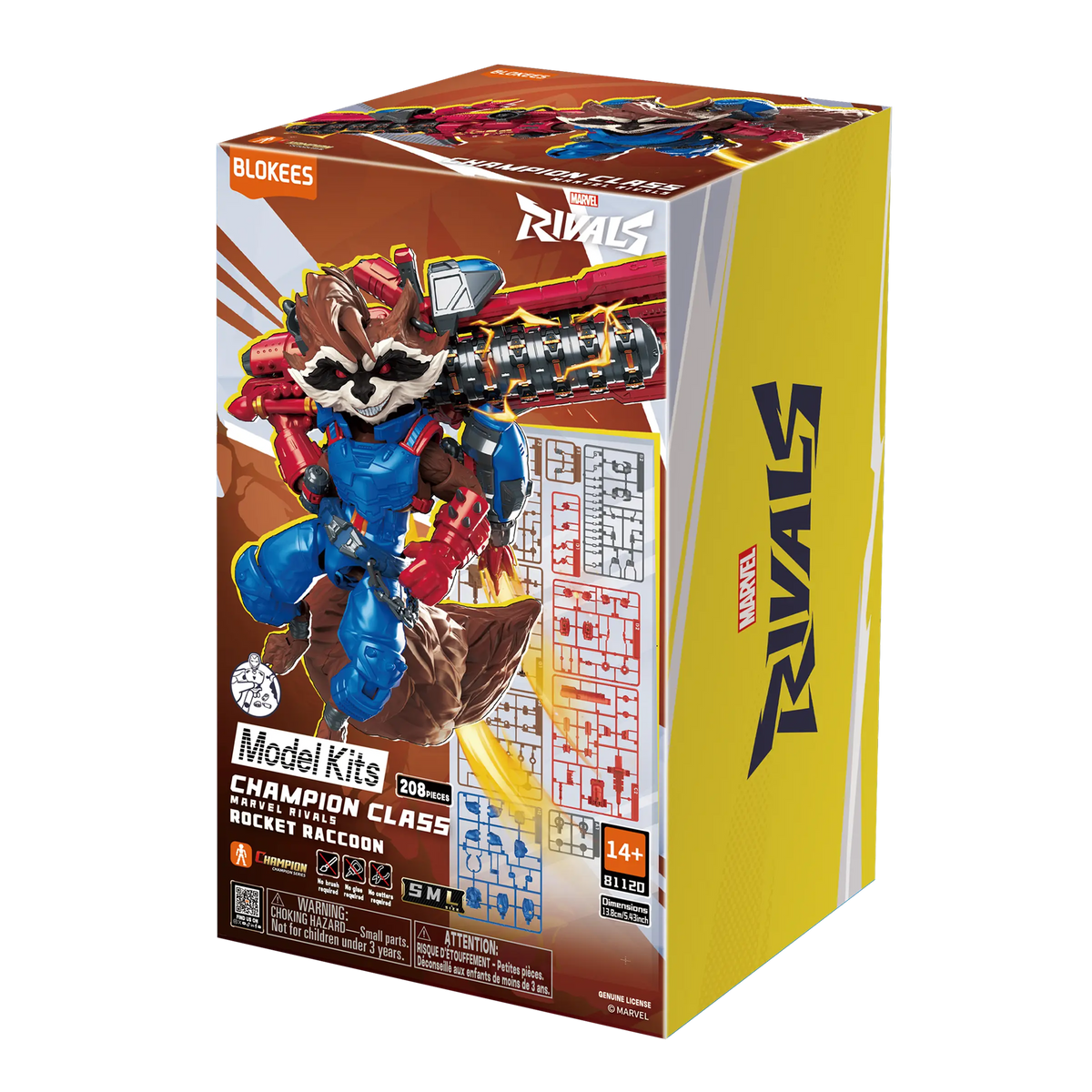 Marvel Rivals Champion Class 08 Rocket Raccoon Model Kits | Blokees product image 7, provided for visual reference and