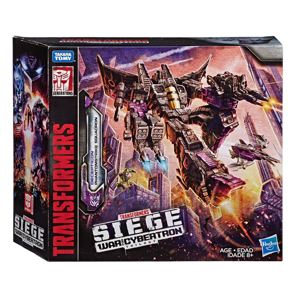 Transformers Generations War For Cybertron: Siege Voyager Decepticon Skywarp Phantomstrike Squadron 4 Pack Final Strike