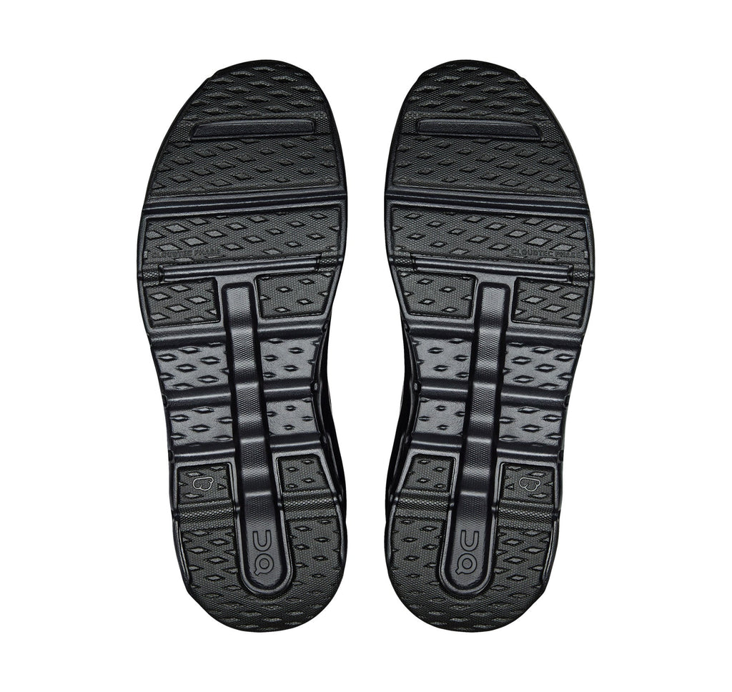On Big Kids' Cloudleap Black Athletic Shoes product image 5, provided for visual reference and product detail review