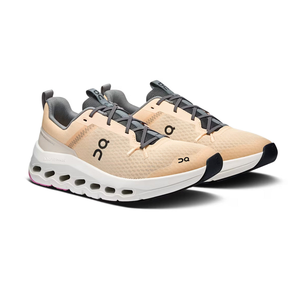On Big Kids' Cloudleap Blonde/Ivory Athletic Shoes product image 2, provided for visual reference and product detail review