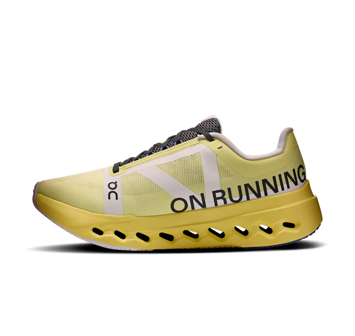 On Women Cloudsurfer Next Z5 Limelight/White Running Shoes product image 4, provided for visual reference and product detail