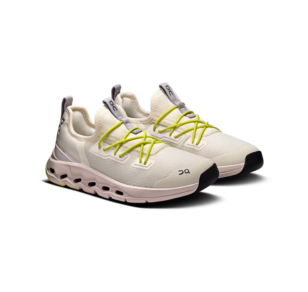 On Little Kids' Cloudleap Ivory/Orchid Athletic Shoes product image 2, provided for visual reference and product detail