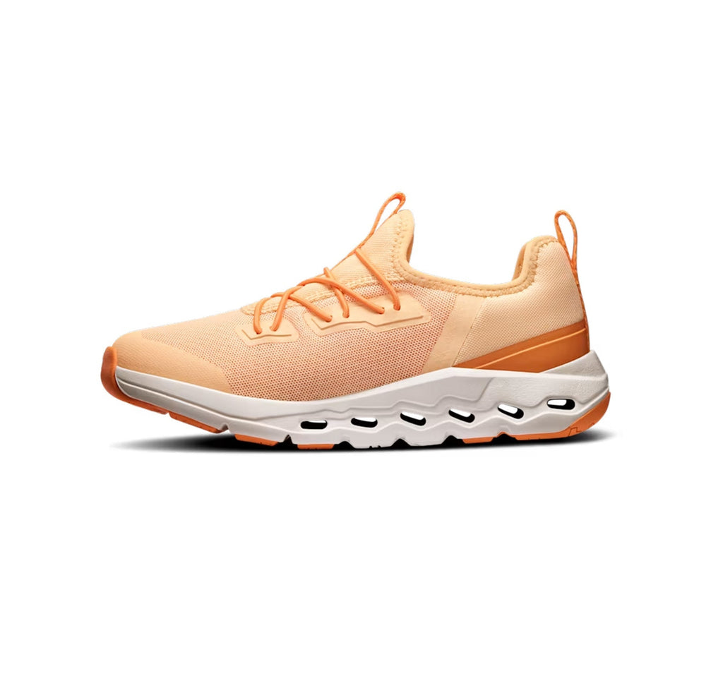 On Little Kids' Cloudleap Tangerine/Blonde Athletic Shoes product image 4, provided for visual reference and product detail