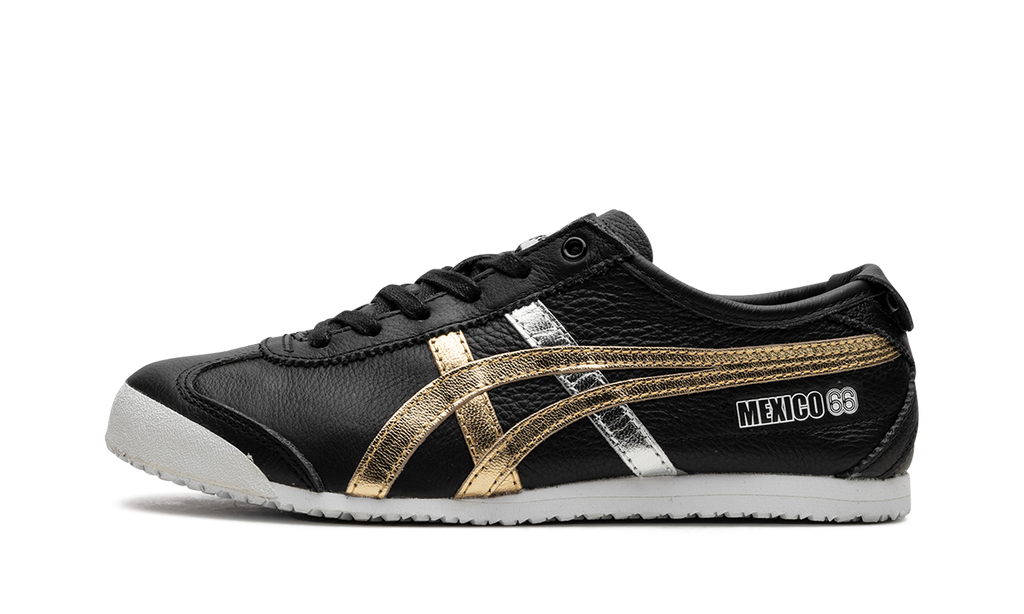 Onitsuka-tiger|mexico-66-black-gold-silver-122982 product image 1, provided for visual reference and product detail review