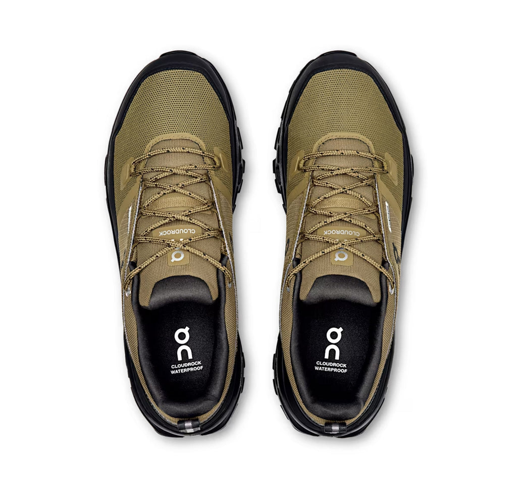 On Men Cloudrock Low Waterproof Hunter/Black Hiking Shoes product image 3, provided for visual reference and product detail
