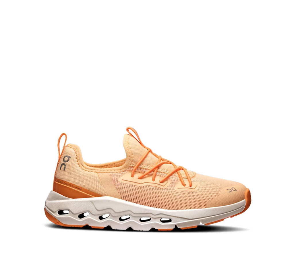 On Little Kids' Cloudleap Tangerine/Blonde Athletic Shoes product image 1, provided for visual reference and product detail