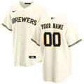 Custom Milwaukee Brewers Jersey - Cream product image 1