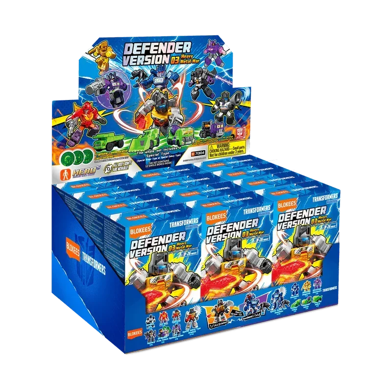 Blokees Transformers Model Kits Defender Version #03 Heavy Metal War Mystery Box Trading Figure Set of 12 product image 18,