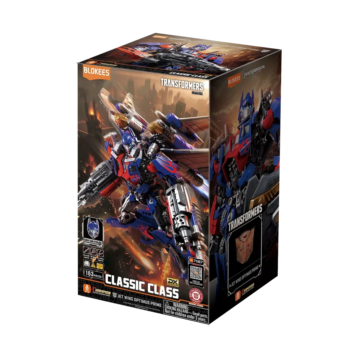 Blokees Transformers Classic Class #21 DX Jet Wing Optimus Prime Deluxe Edition Model Kit product image 6, provided for