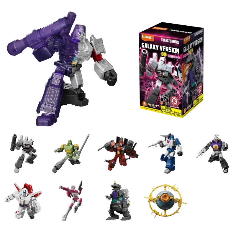 Blokees Transformers Model Kits Experience Galaxy Version #09 Darkest Hour Mystery Box Trading Figure Set of 9 product image