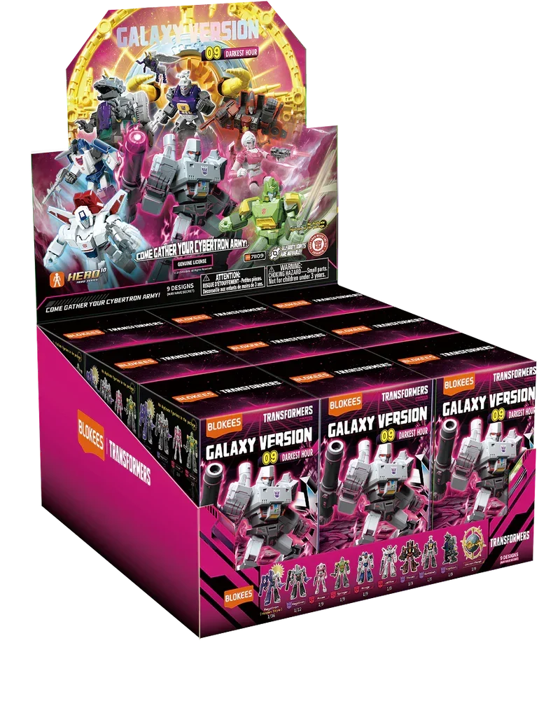 Blokees Transformers Model Kits Experience Galaxy Version #09 Darkest Hour Mystery Box Trading Figure Set of 9 product image