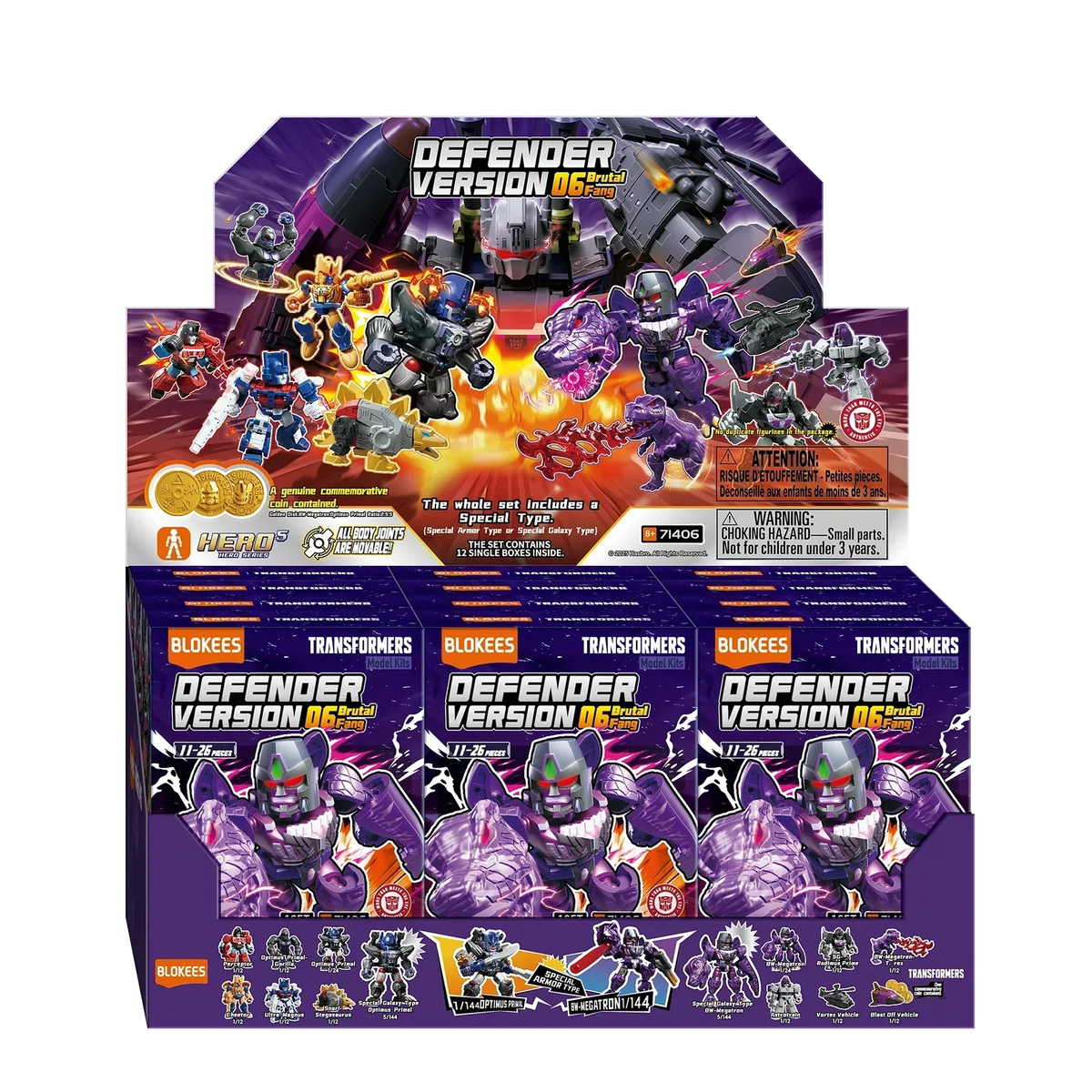 Blokees Transformers Model Kits Defender Version #06 Brutal Fang Mystery Box Trading Figure Set of 12 product image 2,
