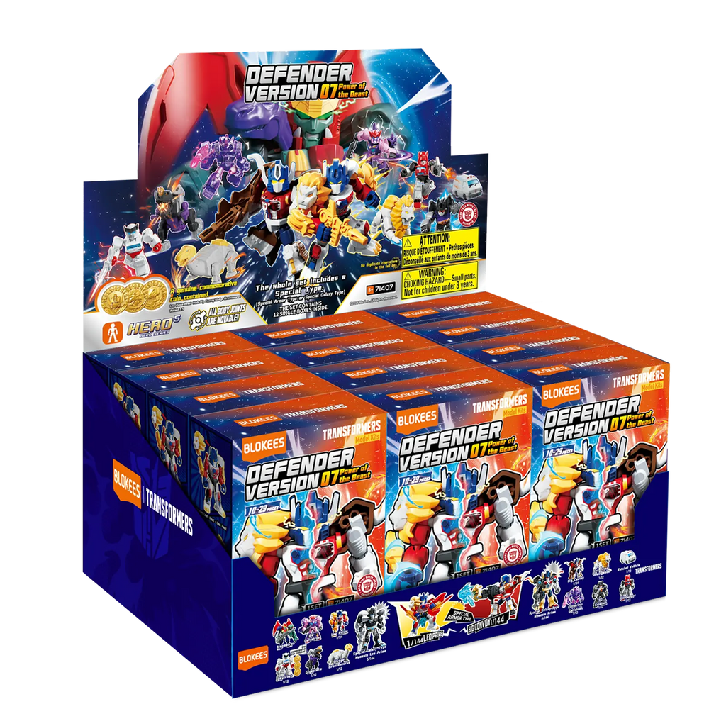 Blokees Transformers Model Kits Defender Version #07 Power of the Beast Mystery Box Trading Figure Set of 12 product image