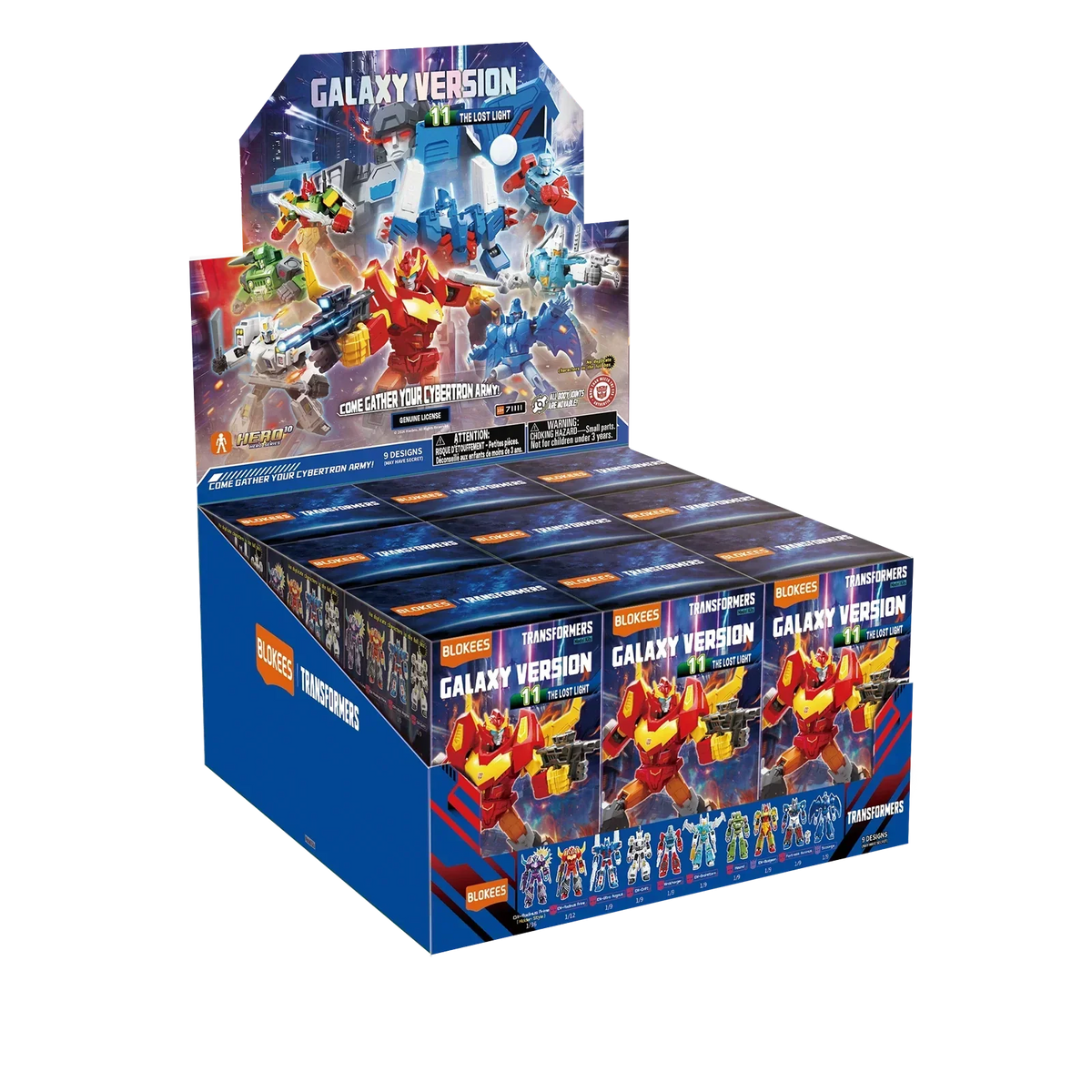 Blokees Transformers Model Kits Experience Galaxy Version #11 The Lost Light Mystery Box Trading Figure Set of 9 product