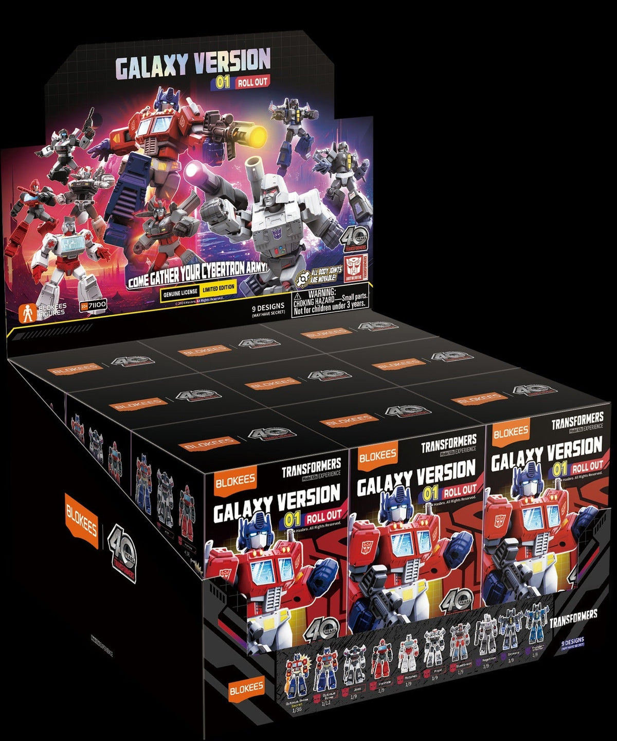 Blokees Transformers Model Kits Experience Galaxy Version #01 Roll Out Mystery Box Trading Figure Set of 9 product image 2,