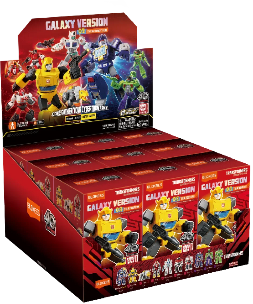 Blokees Transformers Model Kits Experience Galaxy Version #03 The Autobot Run Mystery Box Trading Figure Set of 9 product