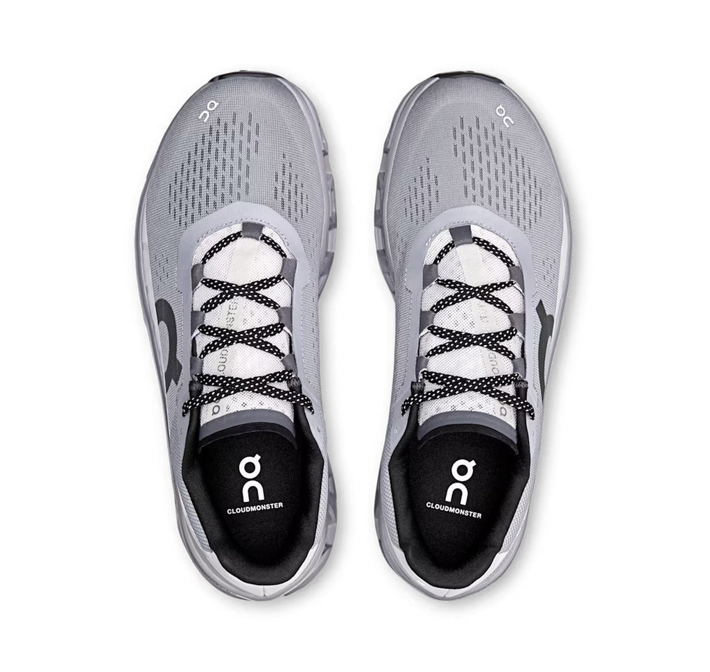 On Men Cloudmonster Alloy/Silver Running Shoes product image 3, provided for visual reference and product detail review