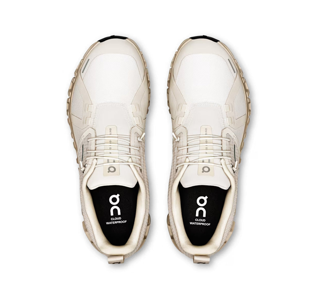 On Women Cloud 6 Waterproof Pearl/Cream Lifestyle Sneakers product image 3, provided for visual reference and product detail