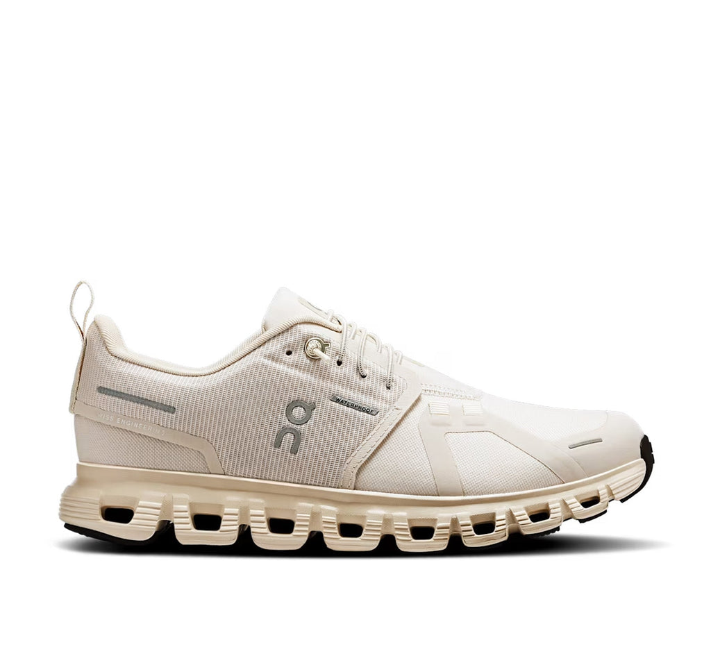 On Women Cloud 6 Waterproof Pearl/Cream Lifestyle Sneakers product image 1, provided for visual reference and product detail