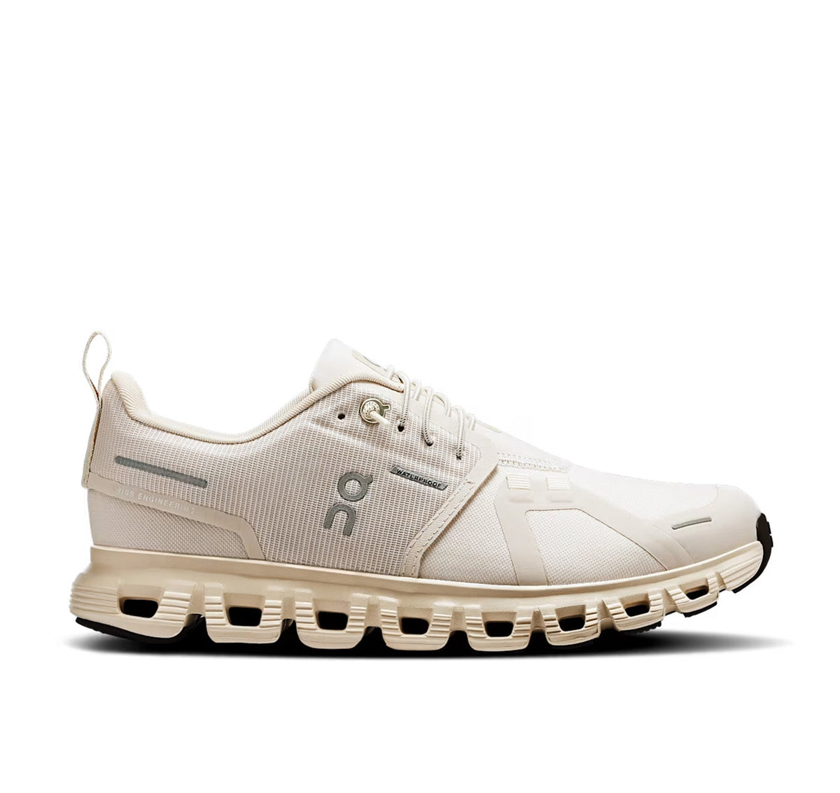 On Women Cloud 6 Waterproof Pearl/Cream Lifestyle Sneakers product image 1, provided for visual reference and product detail
