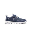 On Little Kids' Cloud Play Midnight/White Athletic Shoes product image 1, provided for visual reference and product detail